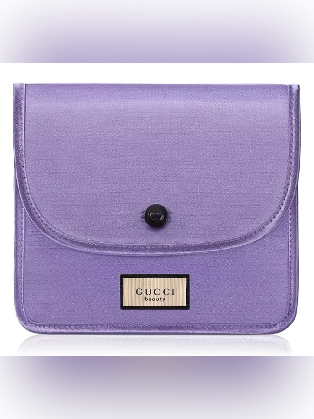 GUCCI Lilac Metallic Makeup Pouch -cosmetic bag